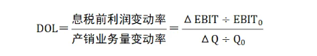 中级会计财务管理知识点预习：经营杠杆的定义