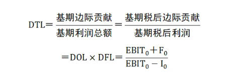 中级会计财务管理知识点预习：总杠杆定义及公式